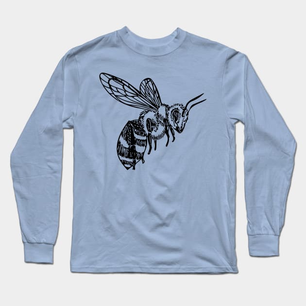 Bumble Bee Tee Long Sleeve T-Shirt by artfulfreddy